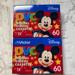 Victor DVC ミニDVカセット ビデオデジタル カセットテープ Disney Mickey Mouse 年代物　希少