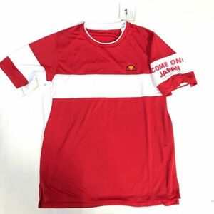 新品 ellesse エレッセ 日本代表 Tシャツ 赤 L ゴールドウイン