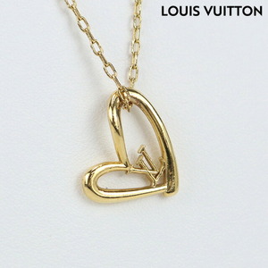 中古 ルイヴィトン ネックレス レディース ブランド LOUIS VUITTON コリエハート フォーリンラブ M00465 ゴールド アクセサリー