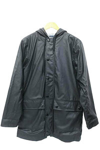 【中古】petit bateau プチバトー ヨットパーカ ジャケット 防風性　撥水性　定番アイテム　ブラック　XS　小さいサイズ レインコート