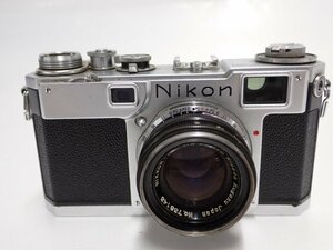 Nikon S2 後期型 ブラックダイヤル + NIKKOR-H・C 5cm 50mm F2 ニコン レンジファインダーカメラ ∬ 6D7A0-11