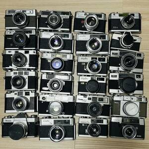 フイルムカメラ　レンジファインダー　24台まとめ　Konica Olympus YASHICA Canon Minolta PETRI RICOHなど