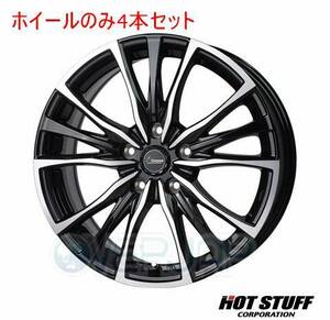 4本セット HOT STUFF Chronus CH-110 メタリックブラックポリッシュ (MB/P) 18インチ 7.5J 114.3/5 55 ノア AZR65G