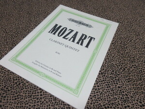 　洋書　モーツァルト　Mozart: Clarinet Quintet, K. 581 (arr. for clarinet & piano)