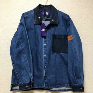 Sサイズ ノースフェイスパープルレーベル NP2907N インディゴ デニムシャツ デニムジャケットnanamica Broken Twill Denim Shirt Jacket