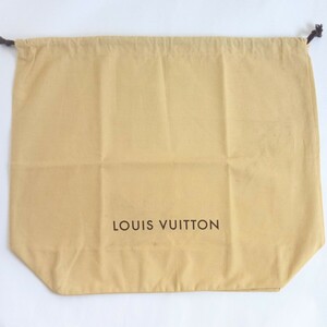 〔ルイヴィトン】61×51×16cm バッグ保存袋 巾着袋 布袋 保管袋 LOUIS VUITTON 正規品 マチあり イエロー系 （0087)