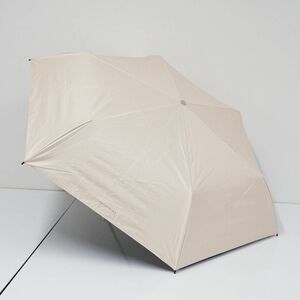 折りたたみ日傘 ANTEPRIMA アンテプリマ USED美品 晴雨兼用 ライトベージュ ドット 折日傘 遮光 UV 50cm KR FA8181