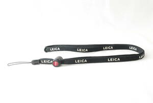 ☆LEICA ライカ ネック ストラップ 純正 携帯・デジタルカメラ等 赤色×黒色×白色 デジカメ 細め ロゴ文字 レア ハンド Camera Strap☆