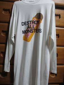 ◆◆◆ヒステリックス◆DESTROY ALL MONSTERS長袖Tシャツワンピース【FREE】サイズ◆◆◆