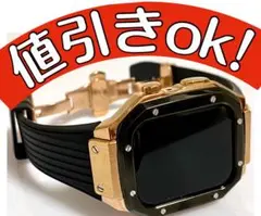 Apple WatchラバーバンドカバーメタルケースアップルウォッチTy-35