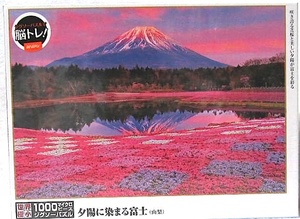 世界極小 1000マイクロピース・パズル「夕陽に染まるフジ (山梨)」新品