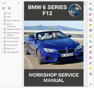 BMW 6シリーズ F12 ワークショップマニュアル 整備書 640i ( 配線図は別途 )