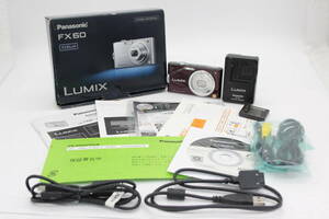 【返品保証】パナソニック Panasonic LUMIX DMC-FX60 バイオレット バッテリー チャージャー 元箱付き コンパクトデジタルカメラ s5596