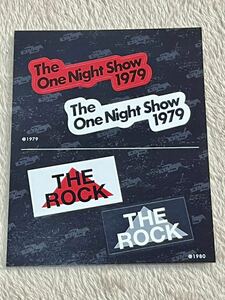 矢沢永吉 E.YAZAWA ツアータイトル ステッカー 1979 The One Night Show 1980 THE ROCK