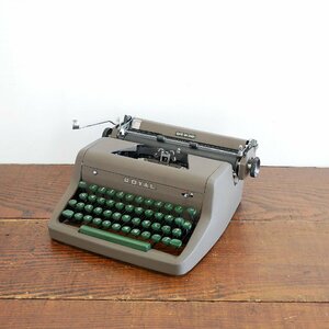 1950s アンティーク タイプライター【#4350】ROYAL ロイヤル タイプライター カンパニー グリーンキー アメリカ オフィス雑貨