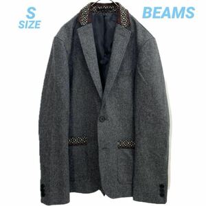 BEAMS ビームス ネイティブ柄切替 テーラードジャケット 秋 B9066