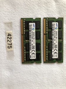 Samsung 2Rx8 PC3L-12800S DDR3 ノートPC用 メモリ 204ピン DDR3-12800 16GB 8GB 2枚 DDR3 LAPTOP RAM(42275)