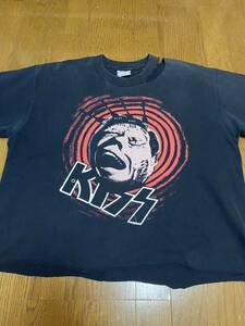 1994年ビンテージ　KISS バンドTシャツ　ダメージT ロックT 半袖Tシャツ パンク　アンダーカバー　80s 90s アメリカ製　USA グランジ