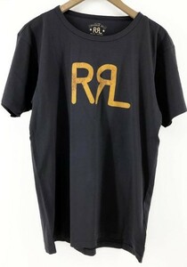 未使用 RRL ロゴTシャツ ネイビー