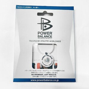 ★送料220円★新品★正規品 パワーバランス　ネックレス PowerBalance ホワイト ／黒文字　POWER-WH-BK