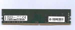 【高速DDR4！】メモリー 4G DDR4 288ピン デスクトップPC用　ヒューレットパッカード