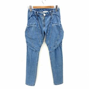 美品 21SS per gotesson パーギョーテソン zipper jeans デニムパンツ ジッパー ジップ 28 WASHED 加工