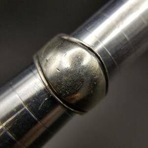 925 シルバー ヘビー シールドリング ダブルライン ヴィンテージ リング 銀 指輪 メンズジュエリー 装飾なし シンプル 重厚感 R13-C