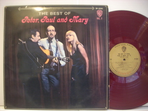 ●赤盤LP　ベスト・オブ ピーター、ポール&マリー / (第2集) THE BEST OF PETER PAUL AND MARY VOL.2 ◇r201113