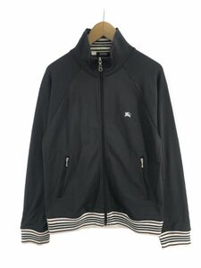 BURBERRY バーバリー ワンポイント リブ切替 スタンドカラー ジャケット size2/チャコールグレー系 ◇■◎ ☆ eaa9 メンズ