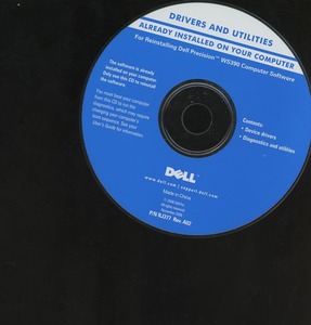 ◇DELL　For Reinstalling Dell Precision WS390 Computer Software CD　RJ377 （REV A02）　　送料120円