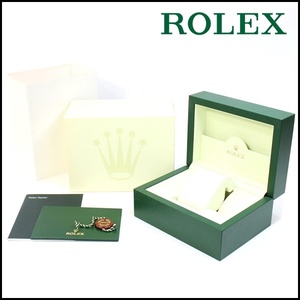 ROLEX純正BOX 冊子 ケース タグ スリーブ付 グリーン 小 内箱 外箱 ロレックス BOX