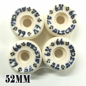 DOGTOWN/ドッグタウン K9 STREET SLICKS 52MM 99A WHITE WHEEL スケートボード WHEEL/ウィール [返品、交換不可]