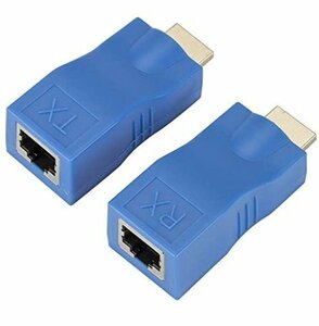 【vaps_3】HDMIエクステンダー HDMI LAN 変換 RJ45 アダプタ 30Mまで 延長 4K 1080P 送込