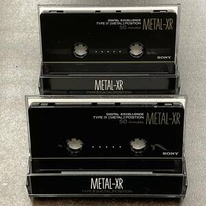 1998BT ソニー METAL-XR 50分 メタル 2本 カセットテープ/Two SONY METAL-XR 50 Type IV Metal Position Audio Cassette