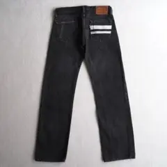 MOMOTARO JEANS 桃太郎ジーンズ 出陣デニムパンツ ブラック W28