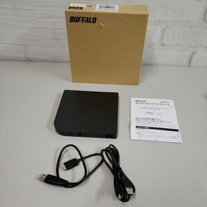 602y0717★バッファロー USB3.2(Gen1)/3.0 外付け DVD/CDドライブ 書込みソフト バスパワー(給電ケーブル付き) DVSM-PUV8U3-BK/N