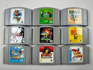 ♪【中古】任天堂 Nintendo 64 ソフト 9本 まとめ N64 ロクヨン カセット 動作未確認 ジャンク ＠送料520円(5)