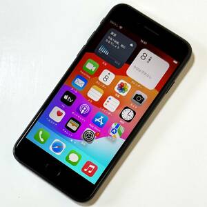 Apple SIMフリー iPhone SE (第2世代) ブラック 64GB MX9R2J/A iOS17.4.1 アクティベーションロック解除済