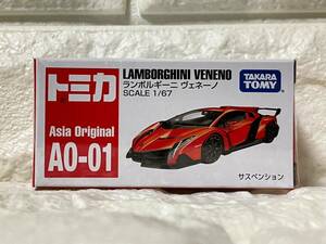トミカ アジア 限定仕様 1:67 ランボルギーニ ヴェネーノ n°01 廃盤 TOMICA Lamborghini (ゆうパケットポスト 同封発送可)