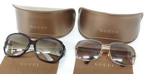 【SR-258】 GUCCI サングラス ２個 セット GG3043 F/S GG2873/S メンズ レディース ブランド アイウェア メガネ ケース付き 