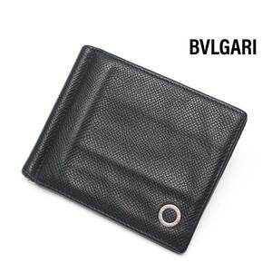 ブルガリ BVLGARI ブルガリブルガリ レザー マネークリップ ブラック