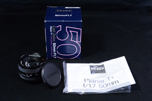 IO2541 マニア所蔵品 長期保管品 コンタックス CONTAX AX ヤシカ レンズ 50mm f1.7 