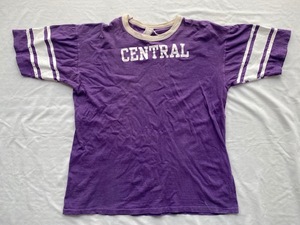 70s 80s USA製 ビンテージ　フットボール Tシャツ CENTRAL