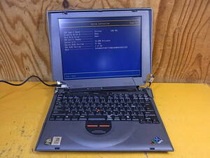 □Cb/224☆IBM☆13.3型ノートパソコン☆Type 1161☆Celeron 500MHz☆メモリ64MB☆HDD/OS/電源アダプタなし☆ジャンク