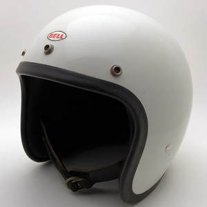 送料無料 BELL SUPER MAGNUM 初期型 WHITE 62cm/ベルスーパーマグナム白ビンテージヘルメット500txハーレーチョッパーバイクtoptex60s70s