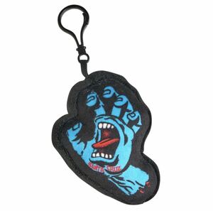 SANTA CRUZ サンタクルーズ SCREAMING HAND KEYCHAIN BLACK キーチェーン ブラック キーホルダー スクリーミングハンド フリース素材