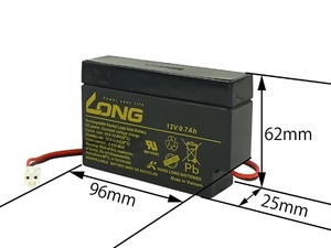 送料660円～ LONG 密閉型 MF シールドバッテリー 12V0.7Ah メンテナンスフリー ドライバッテリー ★ モンキー ゴリラ などに