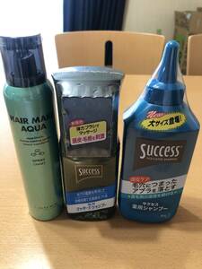 LEBEL HAIR MAKEAQUA　SPRAY＆ＳUCCESS 薬用シャンプー2本　新品3本