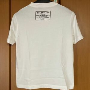 早い物勝ちです！　BALENCIAGA バレンシアガ　Lサイズ　Tシャツ ポルトガル製 未使用品　白　ホワイト　希少品　完売品　