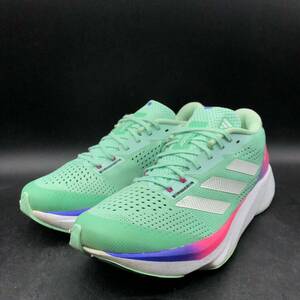 M2689 良品 adidas アディダス ADIZERO SL アディゼロ ランニングシューズ スニーカー レディース US7.5/24.5cm ミントグリーン GV9090